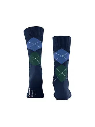 BURLINGTON | Chaussettes homme EDINBURGH 40-46 cranberry | dunkelblau